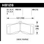 Hawk Performance HB126Z.505 Performance Ceramic Disc Brake Pad
