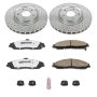 PowerStop K1417-26 Z26 Street Performance Ceramic Brake Pad and Drilled & Slotted Rotor Kit