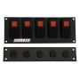 Moroso 74183 Rocker Switch Panel - Flat Surface Mount - LED - 2.488in x 6.695in - Five On/Off Switches