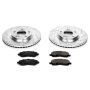 PowerStop K094 Z23 Daily Driver Carbon-Fiber Ceramic Brake Pad and Drilled & Slotted Rotor Kit