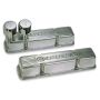 Moroso 68365 Chevrolet Small Block Valve Cover - 1 Cover w/2 Breathers at Front - Polished Aluminum - Pair