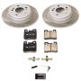 PowerStop SC6332 Semi-Coated Rotor and Low-Dust Ceramic Brake Pad Kit