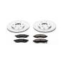 PowerStop K2442 Z23 Daily Driver Carbon-Fiber Ceramic Brake Pad and Drilled & Slotted Rotor Kit