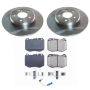 PowerStop KOE8152 OE Stock Replacement Low-Dust Ceramic Brake Pad and Rotor Kit