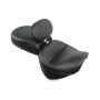 Mustang Motorcycle 79191 Mustang 99-15 Yamaha Road Star 1600, 1700 Wide Touring 2PC Seat w/Driver Backrest - Black