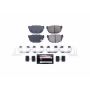 PowerStop Z23-230 PowerStop - Z23 Daily Driver Carbon-Fiber Ceramic Brake Pads with Hardware Kit