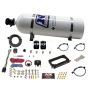Nitrous Express 20950-15 FORD 4 VALVE NITROUS PLATE SYSTEM (50-300HP) WITH 15LB BOTTLE