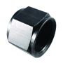 Fragola -8AN Aluminum Flare Cap w/ 1/8 FPT Black