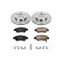PowerStop KOE2389 OE Stock Replacement Low-Dust Ceramic Brake Pad and Rotor Kit
