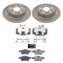 PowerStop KCOE8176 OE Stock Replacement Low-Dust Ceramic Brake Pad, Rotor and Caliper Kit