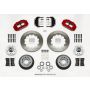Wilwood 140-14277-R Narrow Superlite 6R Front Hub Kit 14.00in Red Magnum Force Drop Spindle
