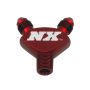 Nitrous Express 16077 1/8NPT x 3AN x 3AN BILLET PURE-FLO Y FITTING (RED)