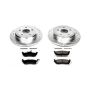 PowerStop K2221 Z23 Daily Driver Carbon-Fiber Ceramic Brake Pad and Drilled & Slotted Rotor Kit