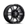 ICON 1017857347MB Shield 17x8.5 5x5 0mm Offset 4.75in BS 71.5mm Bore Satin Black/Machined Wheel