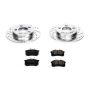 PowerStop K3093 Z23 Daily Driver Carbon-Fiber Ceramic Brake Pad and Drilled & Slotted Rotor Kit