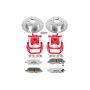 PowerStop KC098-26 Z26 Street Performance Ceramic Brake Pad, Drilled Slotted Rotor, and Caliper Kit