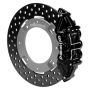 Wilwood 140-16629-D 17-21 Can-Am X3RS Black 6-Piston Rear Kit 11.25in - Drilled Rotors