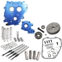 S&S Cycle 310-1269 2006 Dyna/2007+ BT Gear Drive Cam Chest Kit w/o Cam - Chrome Pushrod Tubes