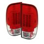 SPYDER 5029195 LED Tail Lights - Version 2 - Red Clear