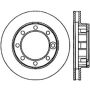 Stoptech 126.68001CSR 71-86 Chevrolet K20 Suburban Cryo Slotted Front Right Sport Brake Rotor