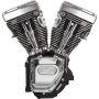 S&S Cycle 310-0282A 99-06 BT T124 Long Block Engine w/ 640 Cams - Wrinkle Black