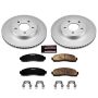 PowerStop CRK1576 Genuine Geomet Coated Rotor and Low-Dust Ceramic Brake Pad Kit