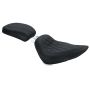 Mustang Motorcycle 76812 Mustang 00-15 Harley Softail Standard Rear Tire Wide Tripper Solo Seat Diamond Stitch- Black