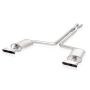 Stainless Works C49296EXHLMF 1992-96 LT1/LT4 Corvette 2-1/2in Exhaust System X-Pipe Turbo S-Tube Mufflers Tips