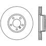 StopTech 04-12 Volkswagen Touareg Drilled Left Front Premium Brake Rotor