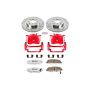 PowerStop KC690A-26 Z26 Street Performance Ceramic Brake Pad, Drilled Slotted Rotor, and Caliper Kit