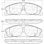 Stoptech 308.16110 Street Brake Pads - Rear