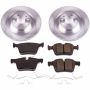 PowerStop KOE7757 OE Stock Replacement Low-Dust Ceramic Brake Pad and Rotor Kit