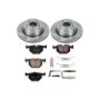 PowerStop KOE5491 OE Stock Replacement Low-Dust Ceramic Brake Pad and Rotor Kit