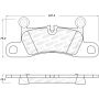 StopTech 11-17 Volkswagen Touareg Street Performance Rear Brake Pads