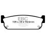 EBC Brakes DP51784NDX Bluestuff NDX Full Race Brake Pads