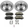 PowerStop KOE7901 OE Stock Replacement Low-Dust Ceramic Brake Pad and Rotor Kit