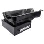 Moroso 20501 Ford 351W (w/Front Sump) Kicked Out Road Race Baffled 9qt 8in Steel Oil Pan