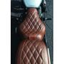 Mustang Motorcycle 79038 Mustang Harley Medallion Style Sissy Bar Pad Regal (6.5 inch x 11 inch) - Black