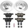 PowerStop K8047 Z23 Daily Driver Carbon-Fiber Ceramic Brake Pad and Drilled & Slotted Rotor Kit