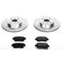 PowerStop K821 Z23 Daily Driver Carbon-Fiber Ceramic Brake Pad and Drilled & Slotted Rotor Kit