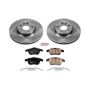 PowerStop KOE4700 OE Stock Replacement Low-Dust Ceramic Brake Pad and Rotor Kit