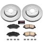 PowerStop CRK3097 Genuine Geomet Coated Rotor and Low-Dust Ceramic Brake Pad Kit