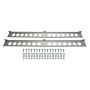Derale 50022 Dual Stacked Plate Brushed Aluminum Brackets With Mounting Hardware