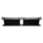 Derale 50022 Dual Stacked Plate Brushed Aluminum Brackets With Mounting Hardware