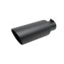 Gibson Performance Exhaust 500661-B Black Ceramic Rolled Edge Angle Exhaust Tip