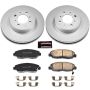 PowerStop CRK690 Genuine Geomet Coated Rotor and Low-Dust Ceramic Brake Pad Kit