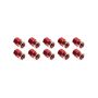 ALLSTAR PERFORMANCE ALL72059 QC Cover Nuts Short Red 10pk