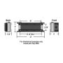 Derale 50100 10 Row Stack Plate Scoop Cooler, -10AN 7/8