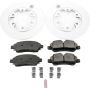 PowerStop CRK7149 Genuine Geomet Coated Rotor and Low-Dust Ceramic Brake Pad Kit
