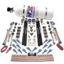 Nitrous Express 90208-15 SHARK DUAL STG/GAS/RAILS 16 NZLS (200-1200HP) W/ 15LB BOTTLE